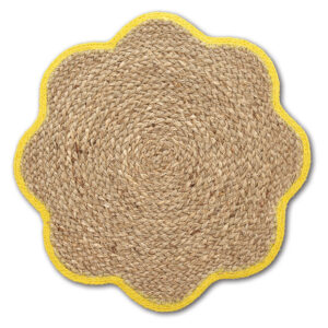 Platzset, Grasgeflecht, gelb