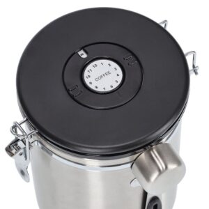 Kaffeedose m. Löffel, 2700ml, Edelstahl/Kunststoff