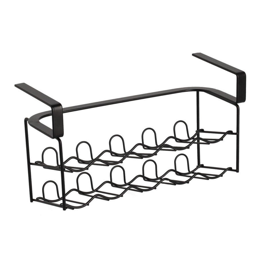 Gewürzgläser-Regal, Metall, schwarz
