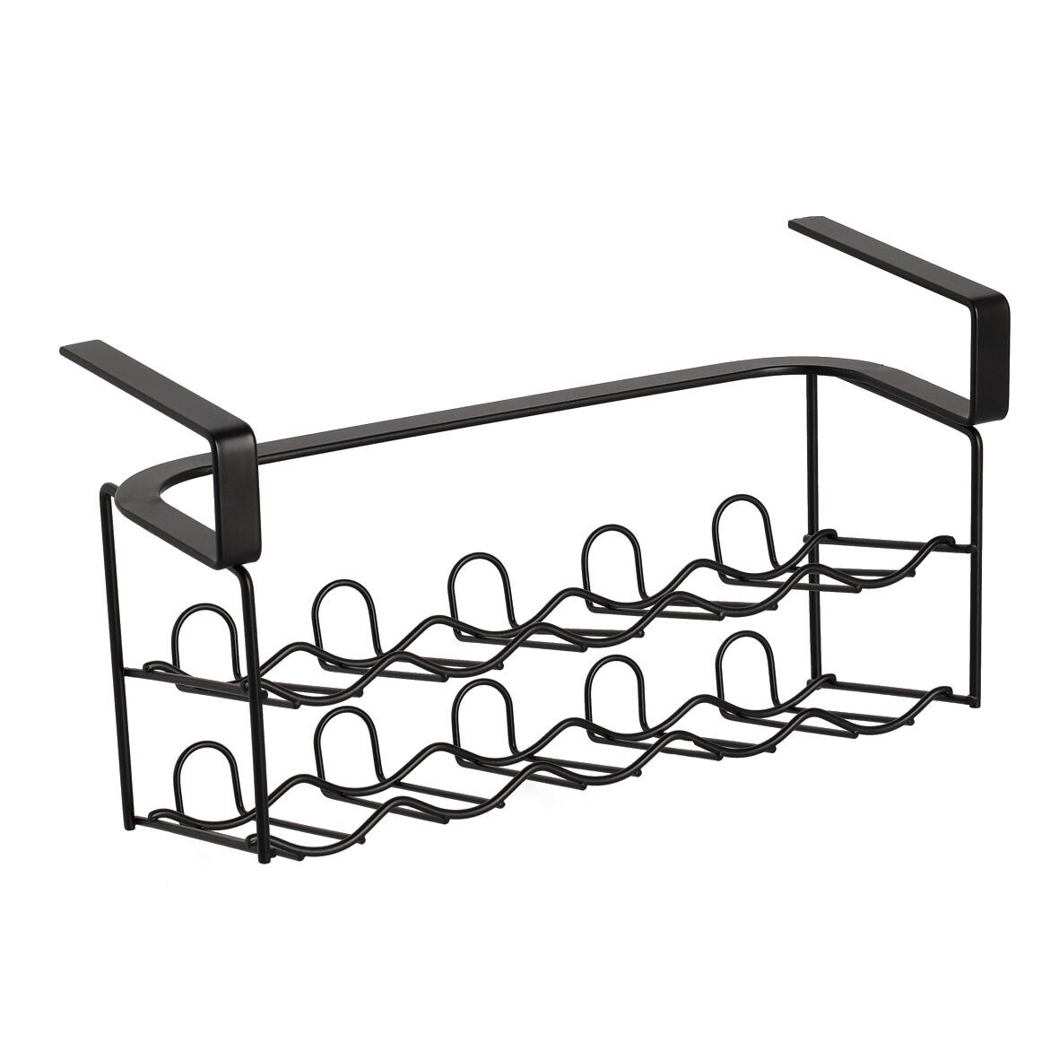 Gewürzgläser-Regal, Metall, schwarz