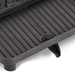 Geschirrabtropfständer, Kunststoff/Metall, schwarz