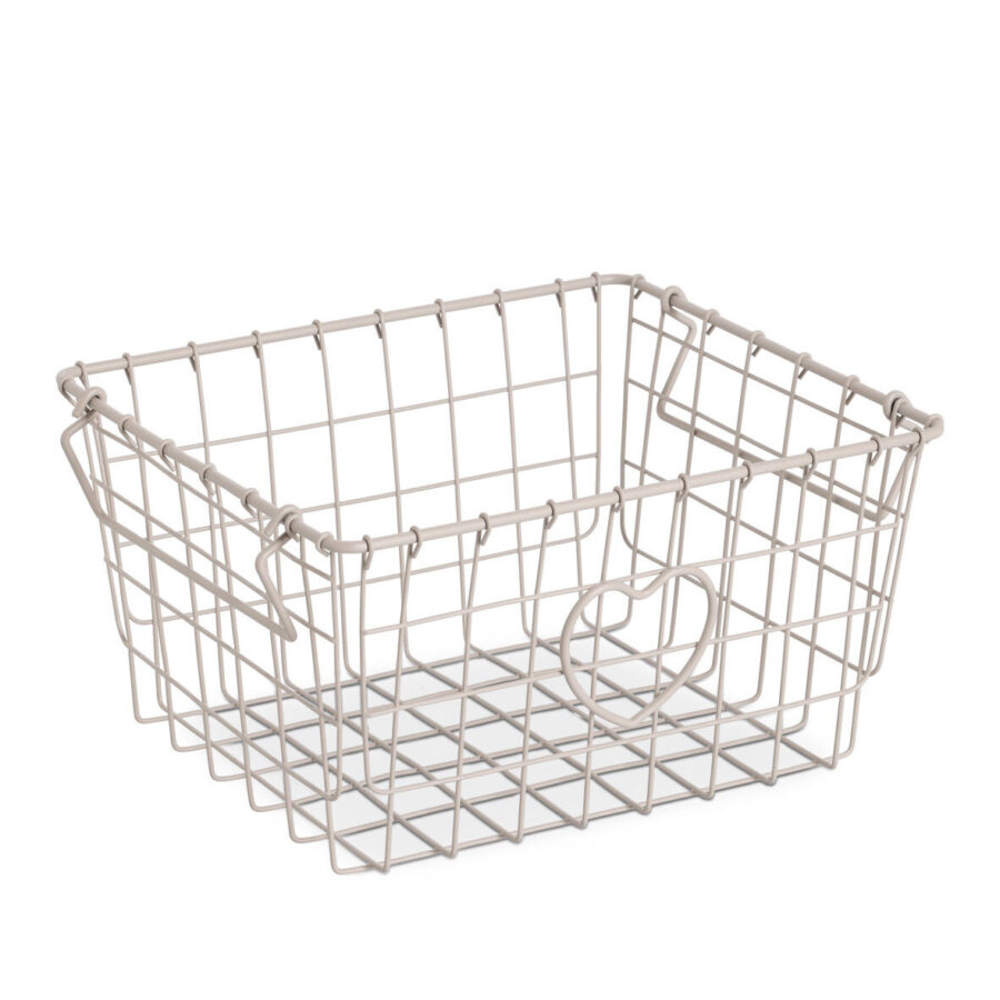 Aufbewahrungskorb "Heart", stapelbar, Metall,