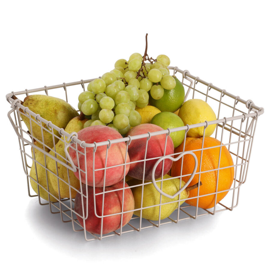 Aufbewahrungskorb "Heart", stapelbar, Metall,