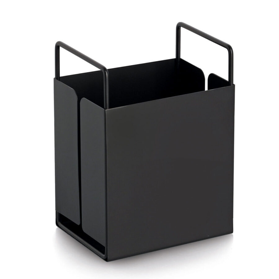 Utensilienhalter, Metall, schwarz