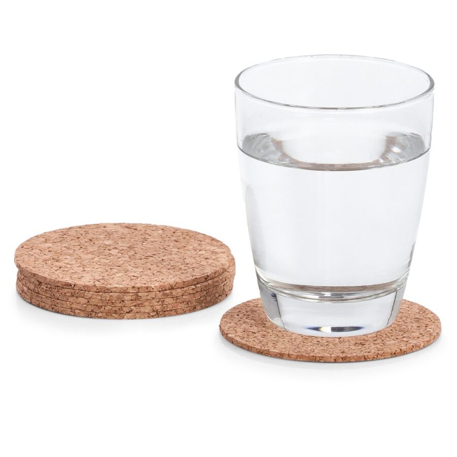 Glasuntersetzer-Set, 6-tlg., Kork – Ansicht 2
