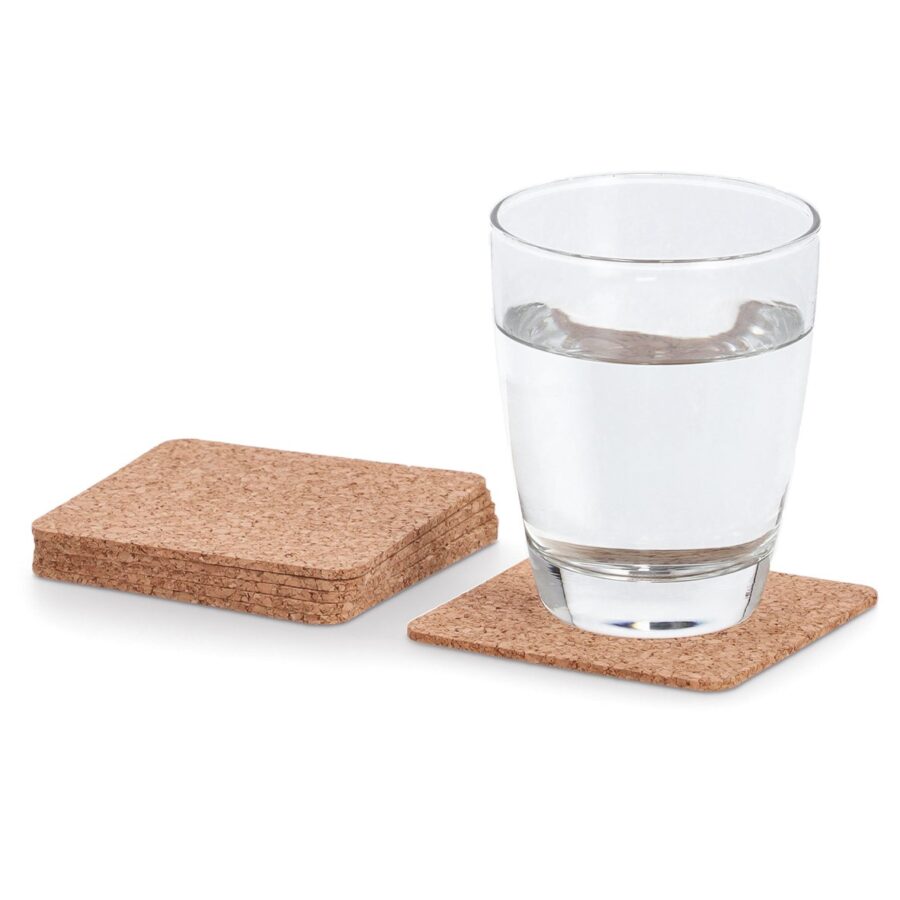 Glasuntersetzer-Set, 6-tlg., Kork – Ansicht 2