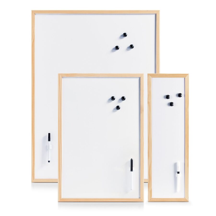 Magnet-/Schreibtafel, Metall/Kiefer – Ansicht 3