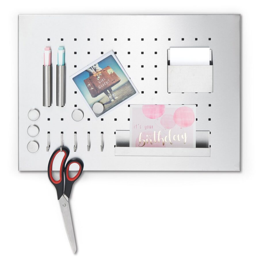 Memoboard m. Utensilien, Edelstahl – Ansicht 3