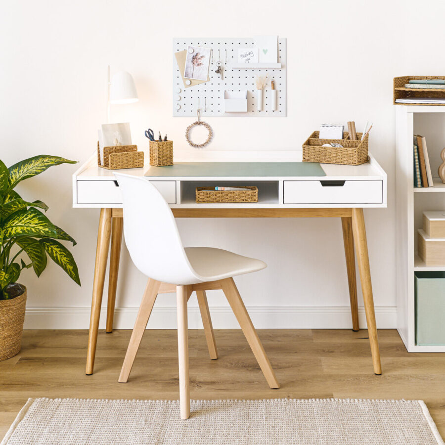 Memoboard m. Utensilien, Metall, weiß – Lifestyle 1