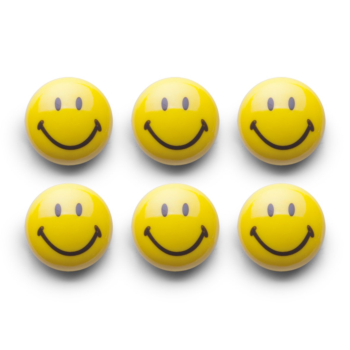 Magnet-Set "Smiley", 6-tlg., Kunststoff