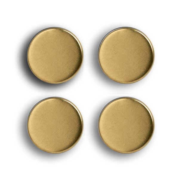 Magnet-Set, 4-tlg., extra stark, Metall, gold