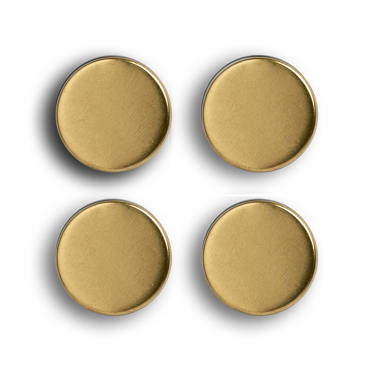 Magnet-Set, 4-tlg., extra stark, Metall, gold