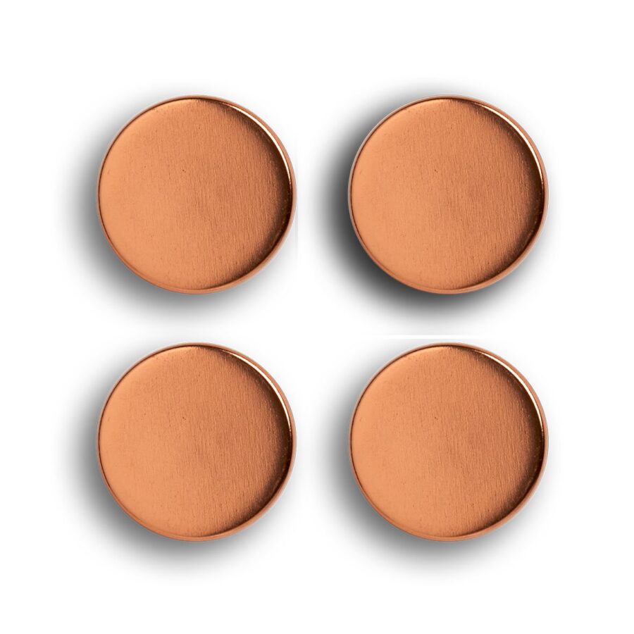Magnet-Set, 4-tlg., extra stark, Metall, roségold