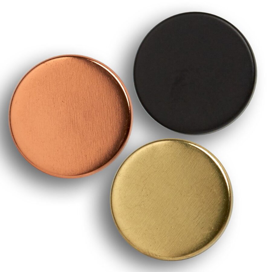 Magnet-Set, 4-tlg., extra stark, Metall, schwarz – Ansicht 2