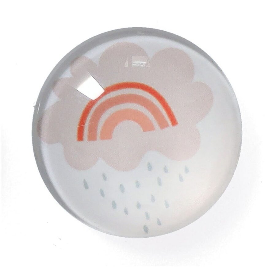 Magnet-Set "Rainbow", 4-tlg., Kunststoff/Glas – Ansicht 5