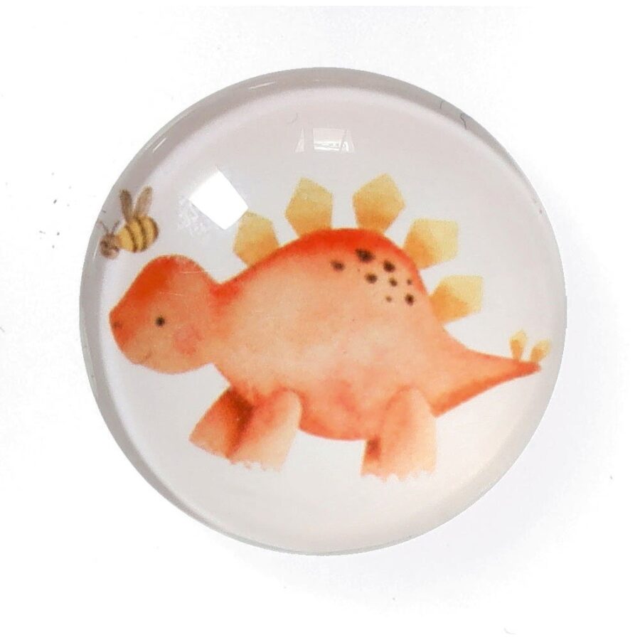 Magnet-Set "Dinos", 4-tlg., Kunststoff/Glas – Ansicht 2