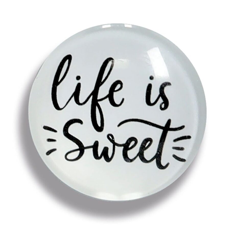 Magnet-Set "Sprüche", 4-tlg., Kunststoff/Glas – Ansicht 5