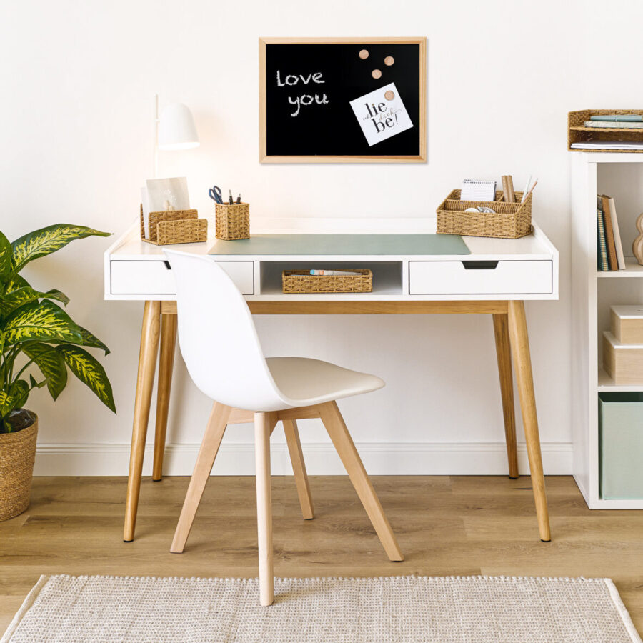 Kreide-/Magnettafel, Metall/Kiefer – Lifestyle 1