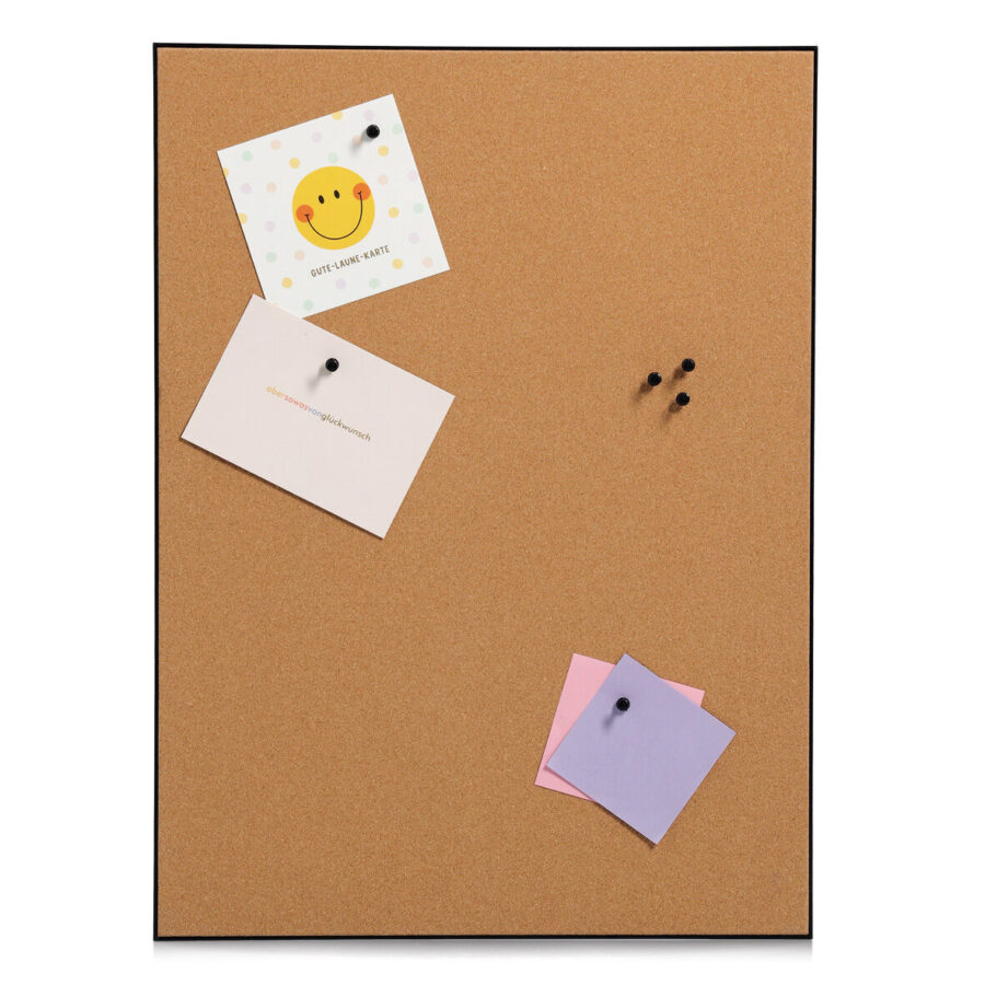 Pinboard, Kork/MDF/Kunststoff, schwarz – Ansicht 2