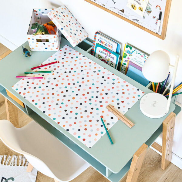 Schreibtisch-/Bastelunterlage "Dots", Kunststoff – Lifestyle 1