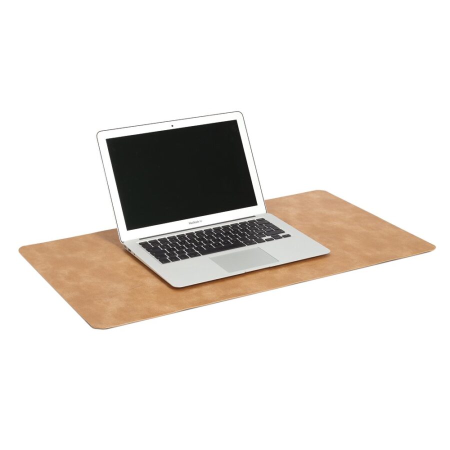 Schreibtischunterlage, Kunstleder, hellbraun – Ansicht 4