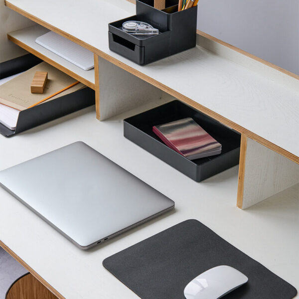 Mousepad, Kunstleder, schwarz – Lifestyle 1