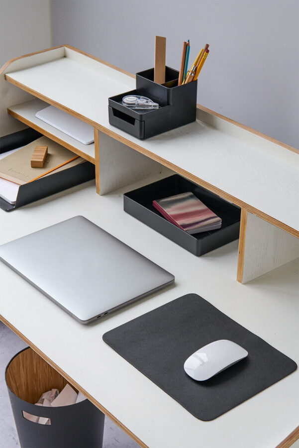 Mousepad, Kunstleder, schwarz – Lifestyle 1