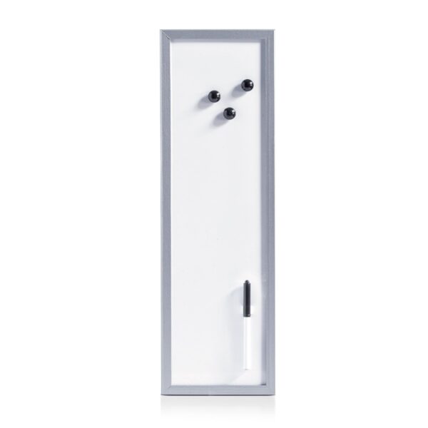 Magnet-/Schreibtafel, Metall/MDF, alugrau