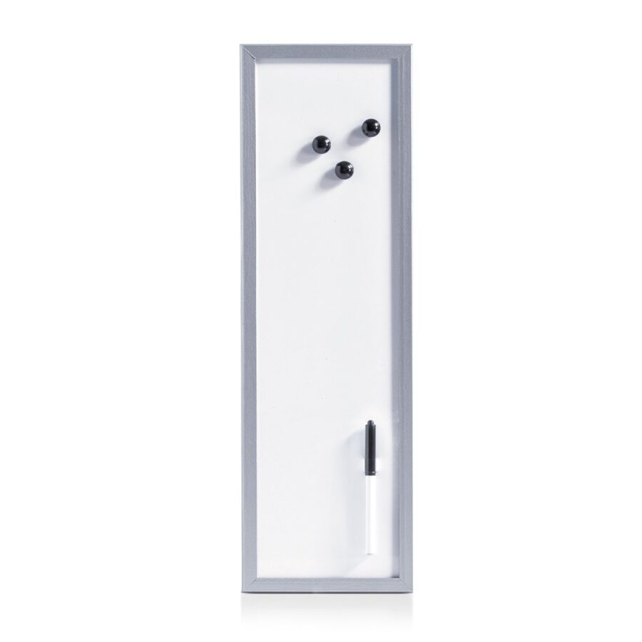 Magnet-/Schreibtafel, Metall/MDF, alugrau