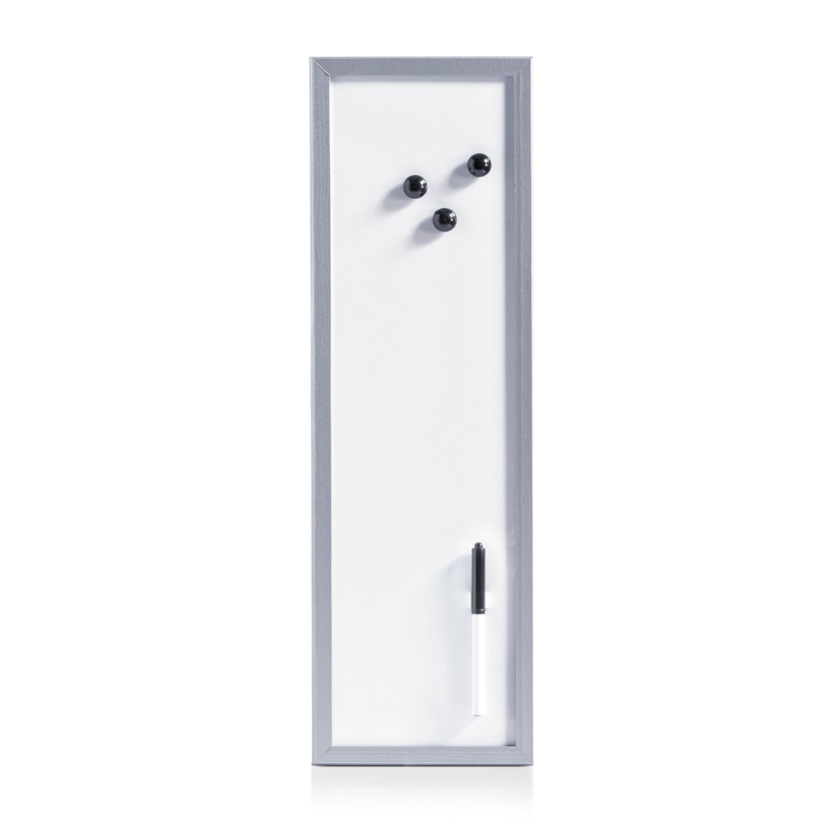 Magnet-/Schreibtafel, Metall/MDF, alugrau