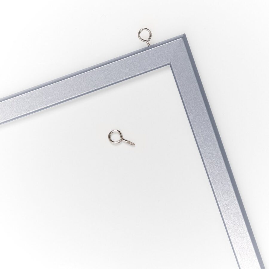 Magnet-/Schreibtafel, Metall/MDF, alugrau – Ansicht 2