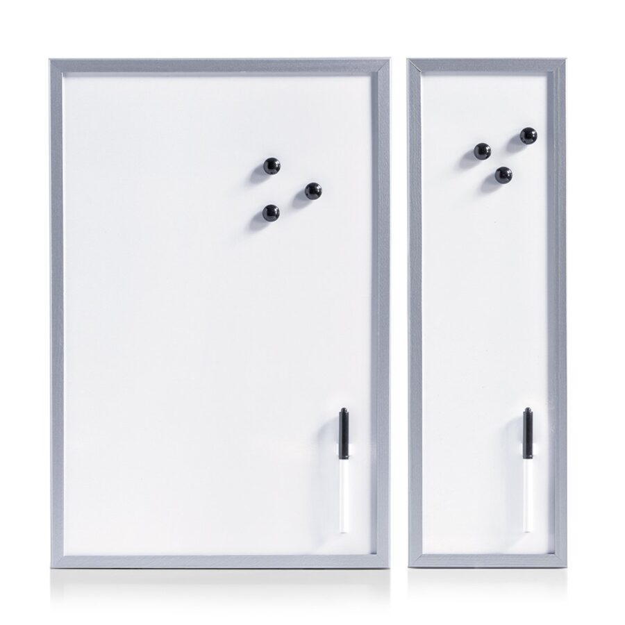 Magnet-/Schreibtafel, Metall/MDF, alugrau – Ansicht 5