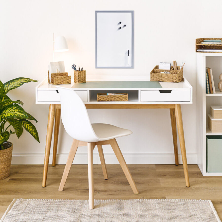 Magnet-/Schreibtafel, Metall/MDF, alugrau – Lifestyle 1