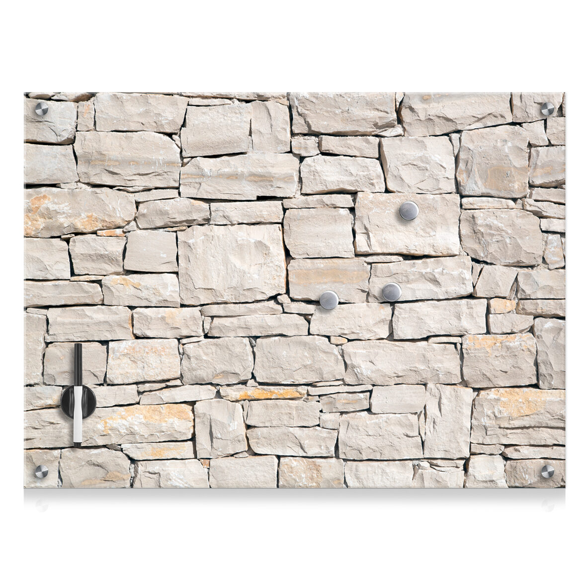 Memoboard "Stone", Glas