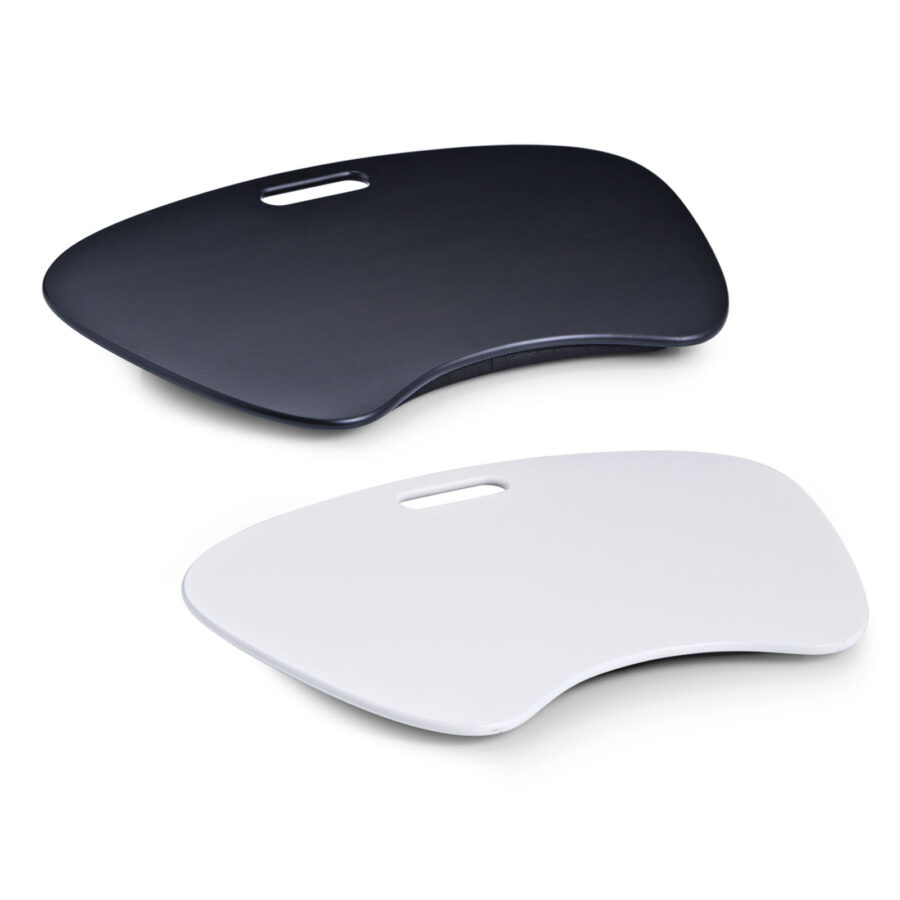 Laptop-Schoßtablett, MDF, schwarz – Ansicht 3