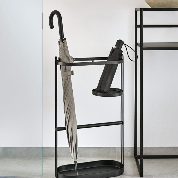 Schirmständer, Metall, schwarz – Lifestyle 1