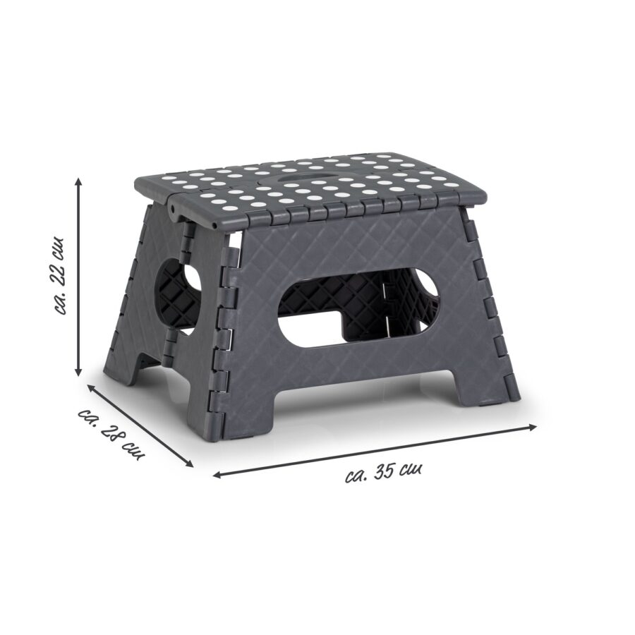 Klapphocker, Kunststoff, anthrazit – Ansicht 6