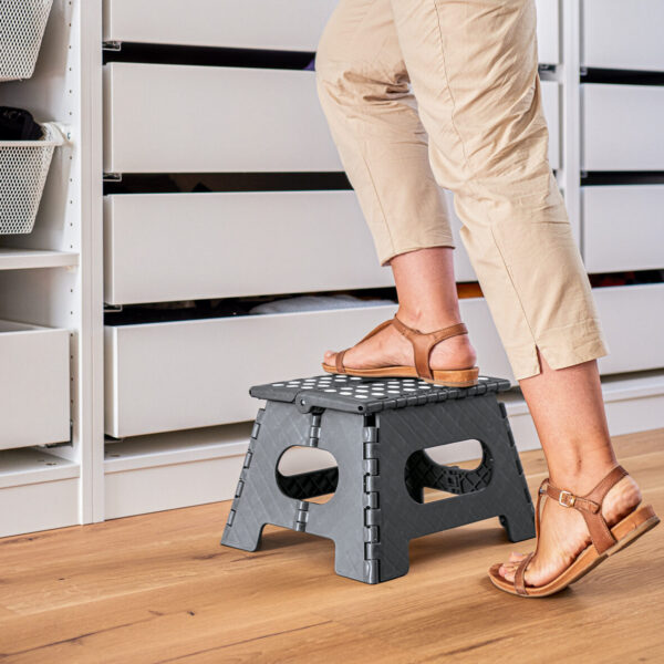 Klapphocker, Kunststoff, anthrazit – Lifestyle 1