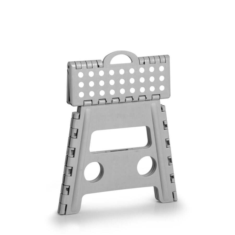 Klapphocker, Kunststoff, grau – Ansicht 3