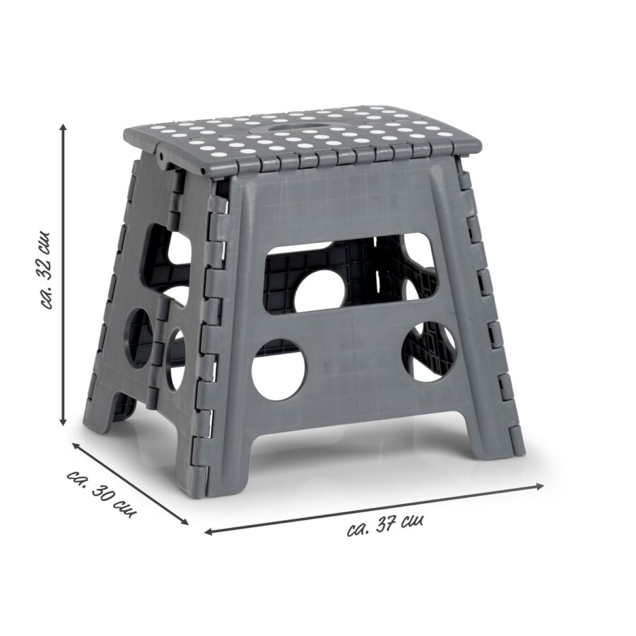 Klapphocker, Kunststoff, anthrazit – Ansicht 3