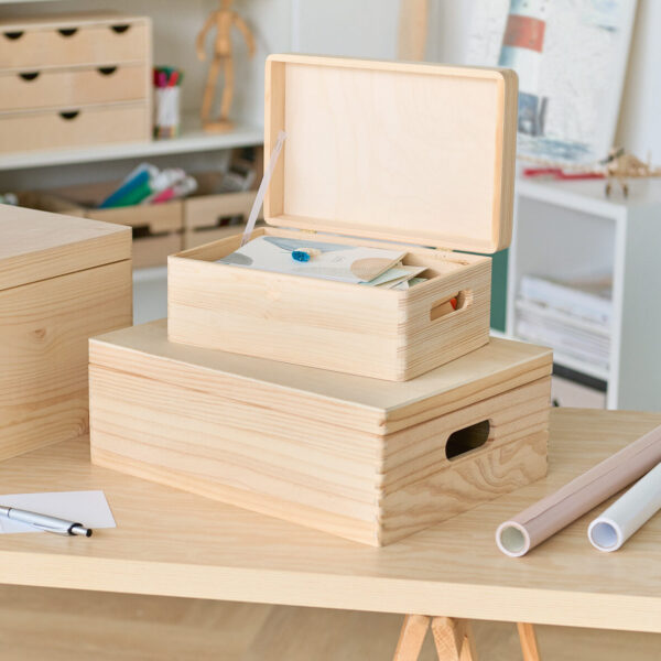 Allzweckkiste m. Deckel, Nadelholz – Lifestyle 1