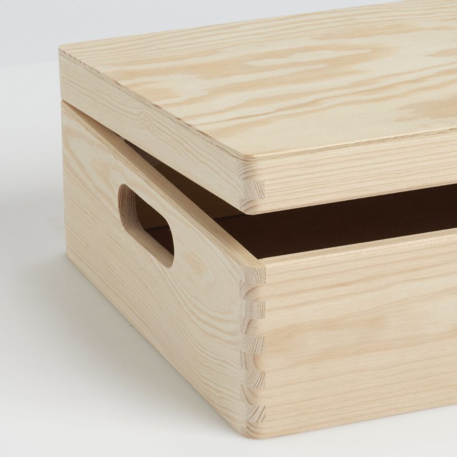 Allzweckkiste m. Deckel, Nadelholz – Ansicht 9