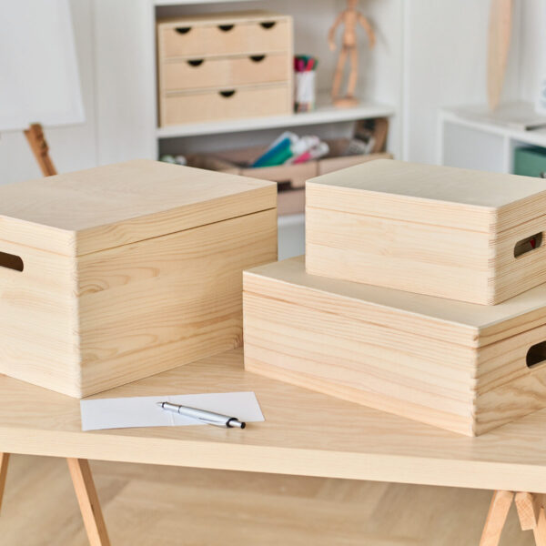 Allzweckkiste m. Deckel, Nadelholz – Lifestyle 1