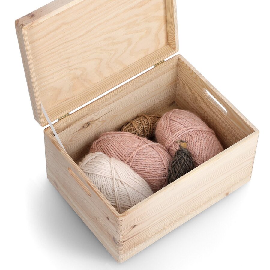 Allzweckkiste m. Deckel, Nadelholz – Ansicht 2