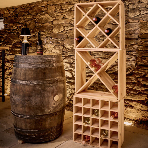 Weinregal, Nadelholz – Lifestyle 1