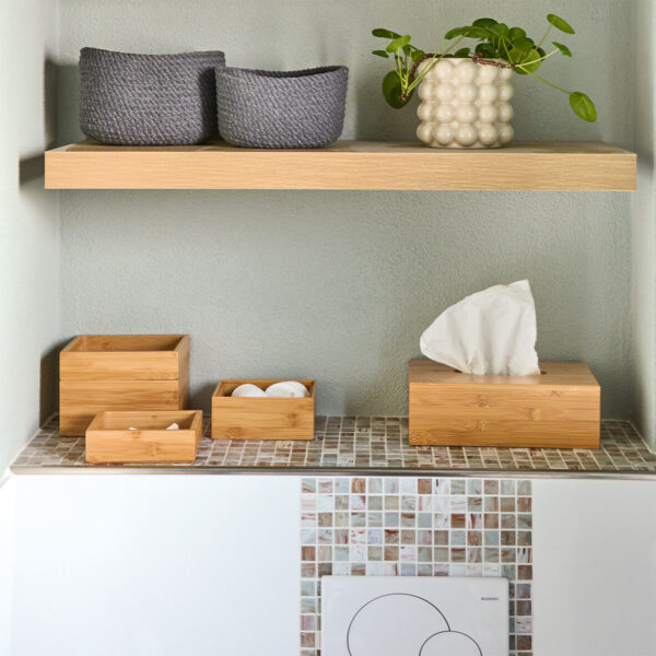 Ordnungsboxen-Set, 2-tlg., Bambus/HDF – Lifestyle 1