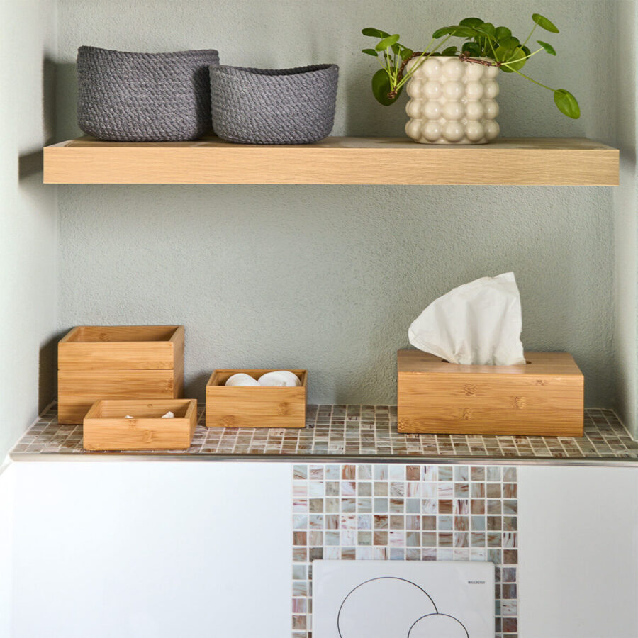 Ordnungsboxen-Set, 2-tlg., Bambus/HDF – Lifestyle 1