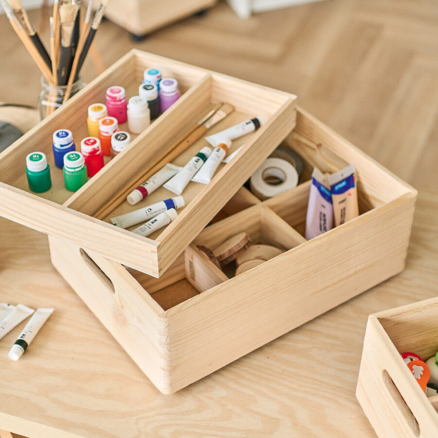 Allzweckkisten-Set, 3-tlg., Nadelholz – Lifestyle 1