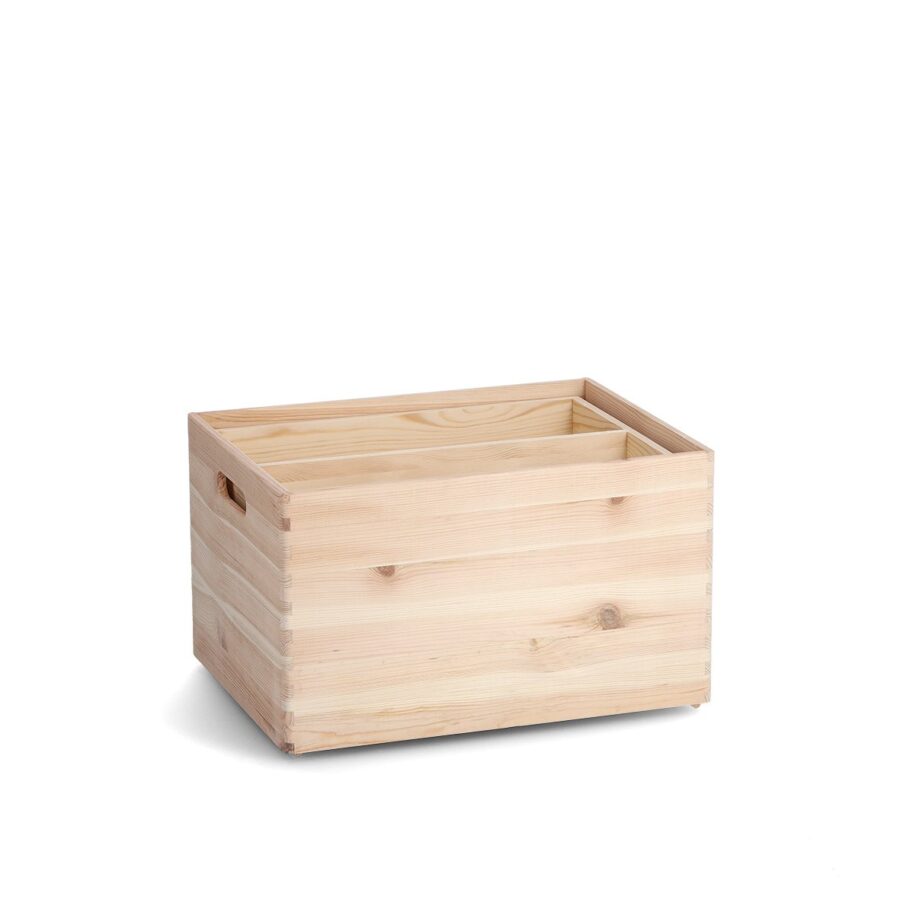 Allzweckkisten-Set, 3-tlg., Nadelholz – Ansicht 5
