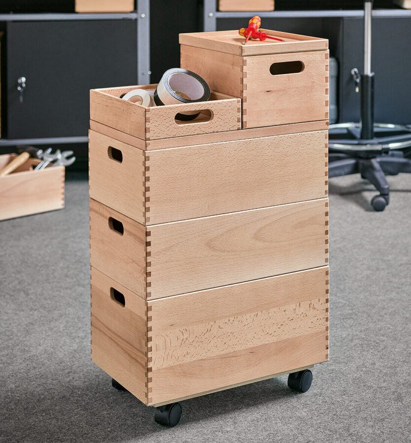 Rollbrett f. Allzweckkiste, Kiefer/Kunststoff – Lifestyle 2